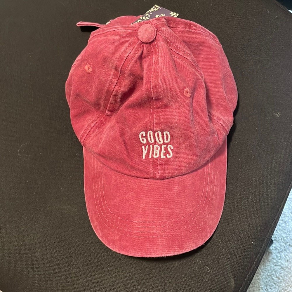 Good vibes adjustable hat